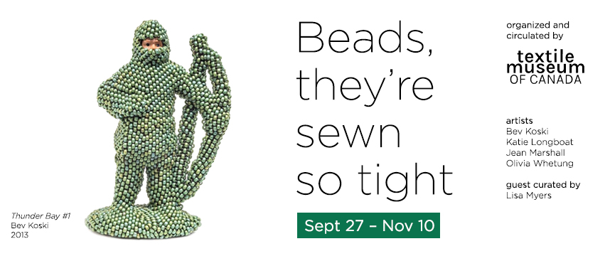 Beads They're sewn so tight exhibition banner image