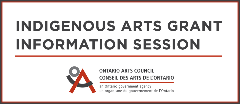 OAC Indigenous Art Grant Session