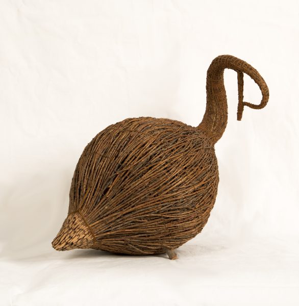 Glenn Small Tamarack Decoy, circa 1980 tamarack, nylon 30.5 x 51 x 27.5 cm From Our Hands Collection, Gift of the Ontario Government, 1985. 
